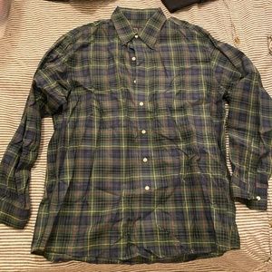Jos A. Bank Traveler's Collection plaid button down